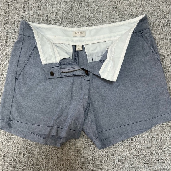 J. Crew Factory Women's Chambray Shorts - Picture 2 of 3